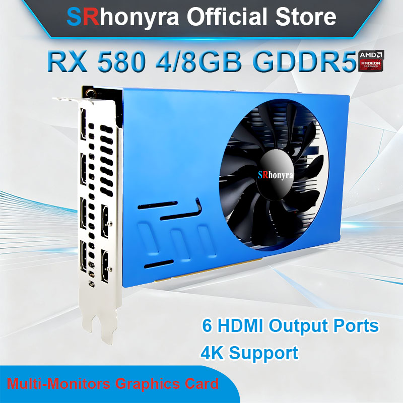 Rx 580 8Gb 2048Sp Gpu - SRhonyra AMD RX580 4/8GB グラフィックスカード マルチモニター対応、2048SP