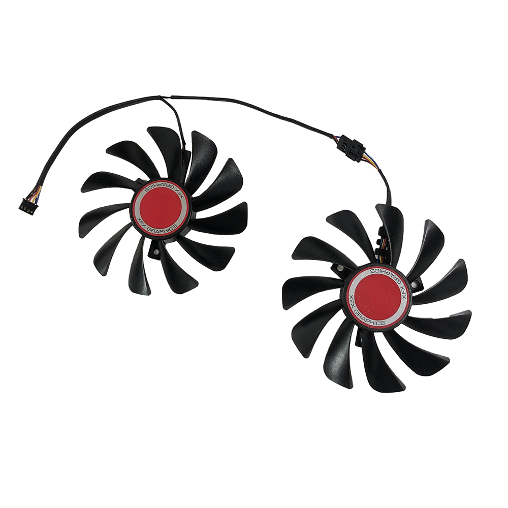 Rx 5700 Xt 8Gb Video Card - Gpu vgaクーラー,cf1010u12sの代わりに、彼のxfx rx FDC10U12S9-C ,グラフィックカード,2ピース/セット,に置き換わる HIS