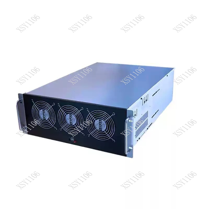 8 Gpu 4U Server Chassis - 6/8カード4U ATX産業用制御シャーシマルチGPUサーバーケースAIコンピューティングホストグラフィックカードシャーシ