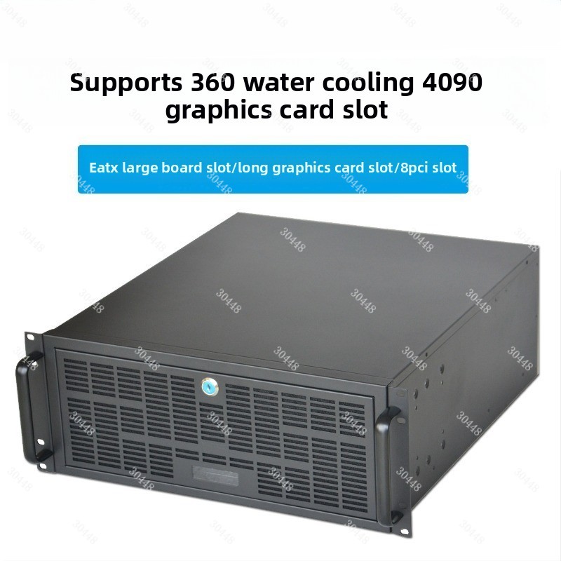 8 Gpu 4U Server Chassis - 4Uサーバーシャーシ、EATXフルサイズ、360mm水冷、4090グラフィックカード対応、8スロットGPU、マルチGPU産業用PCシャーシ