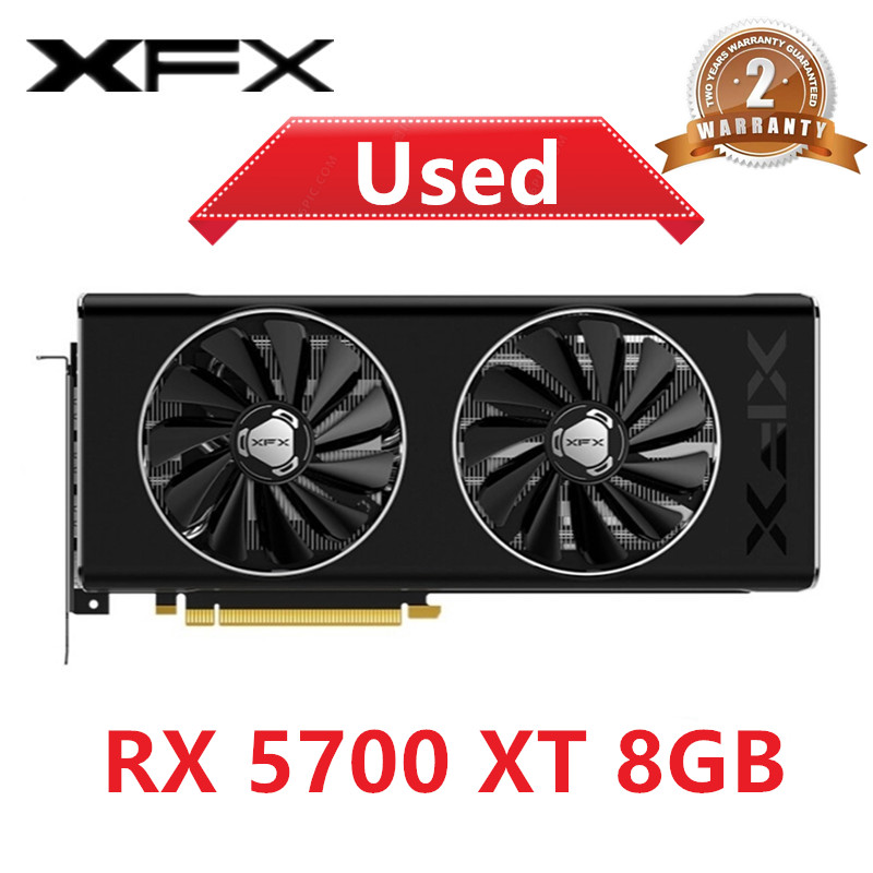 Rx 5700 Xt 8Gb Video Card - Xfx-オフィス用グラフィックカード,amd radeon rx 5700xt,rx5700 xt,8GB,ビデオカード,デスクトップ,pcスクリーンカード,コンピューターゲームマップ,dp