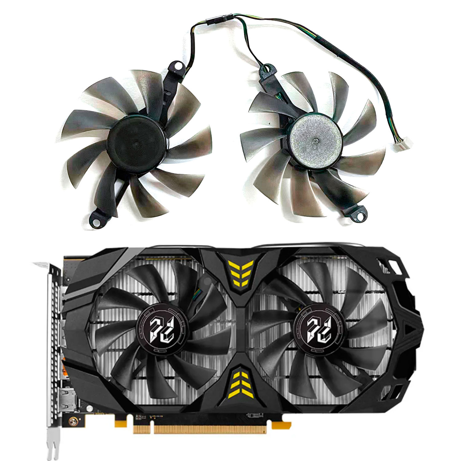 Rx 580 8Gb 2048Sp Gpu - 新しい GPU ファン 4PIN 85 ミリメートル