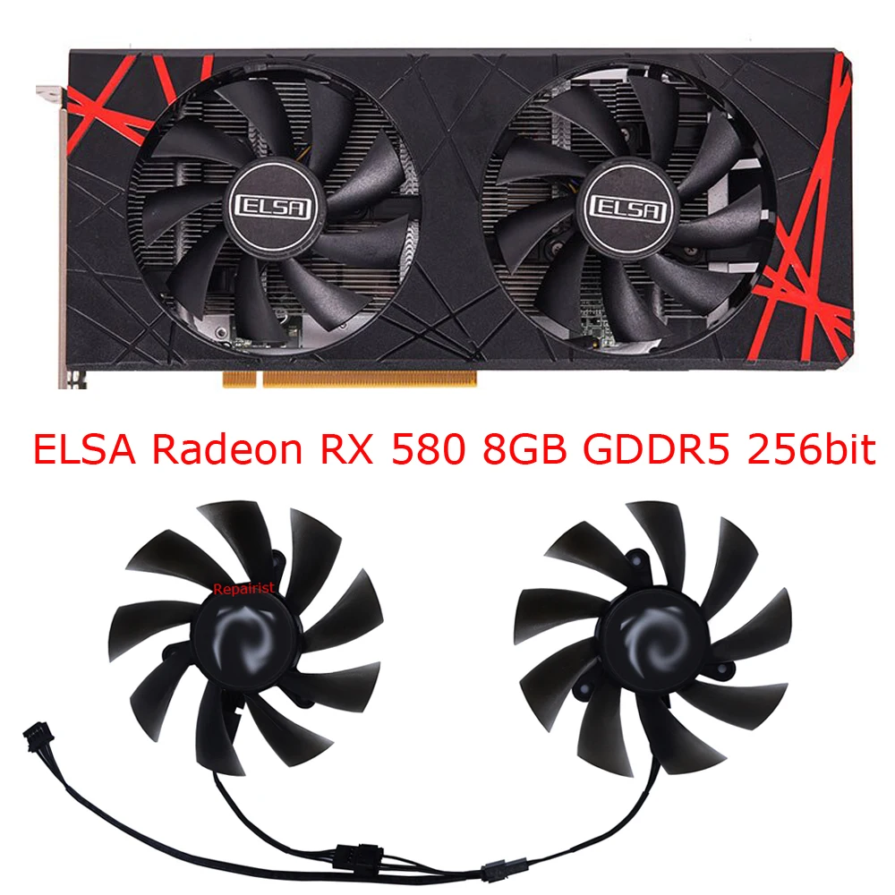Rx 580 8Gb 2048Sp Gpu - ビデオカードファン、XY-D09015B,gpuクーラー,ELSA RX 580 8GB 2048SP,MLLSE 580