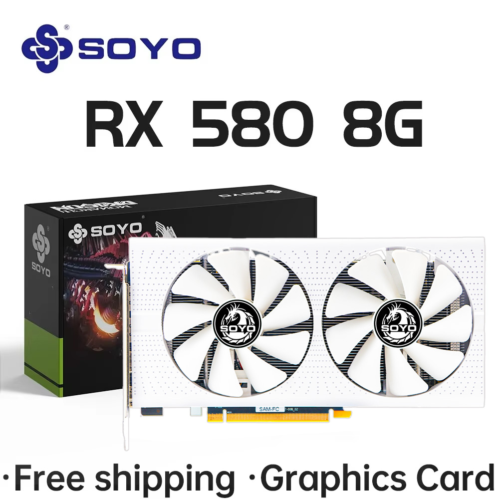 Rx 580 8Gb 2048Sp Gpu - SOYO AMD Radeon RX580 8GB グラフィックスカード