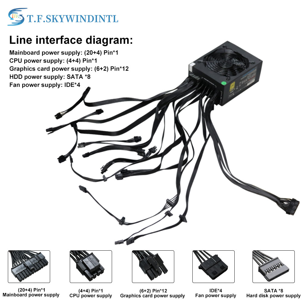 マイニング用電源,2000W,110V,220V,完全モジュ - 2000W Atx Mining Power Supply のレビューと価格