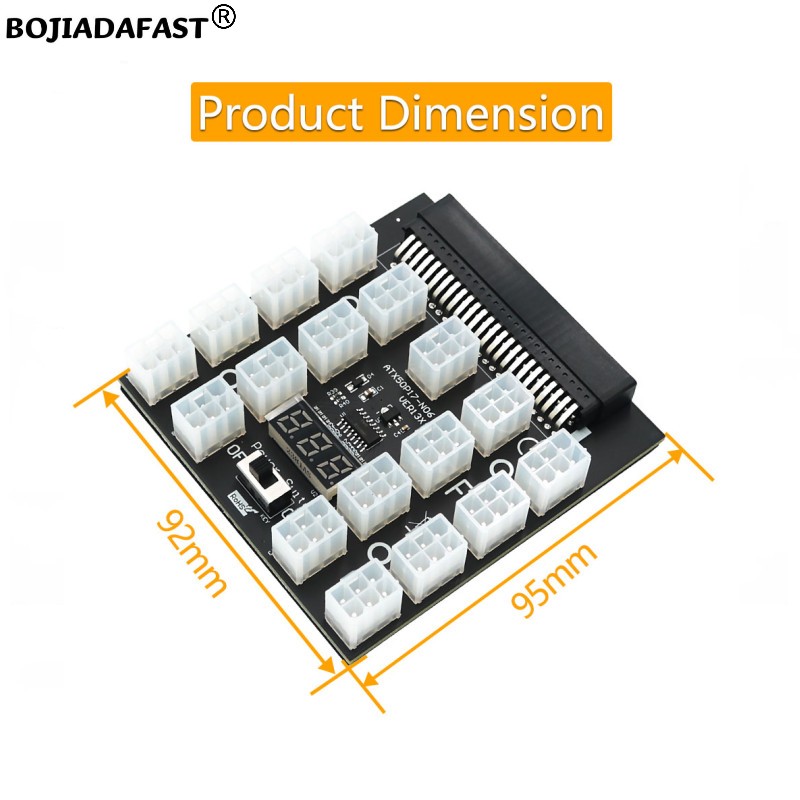 17 ポート PCIe 6Pin コネクタサーバー電源ブレー - 2400W Server Psu Breakout Board のレビューと価格