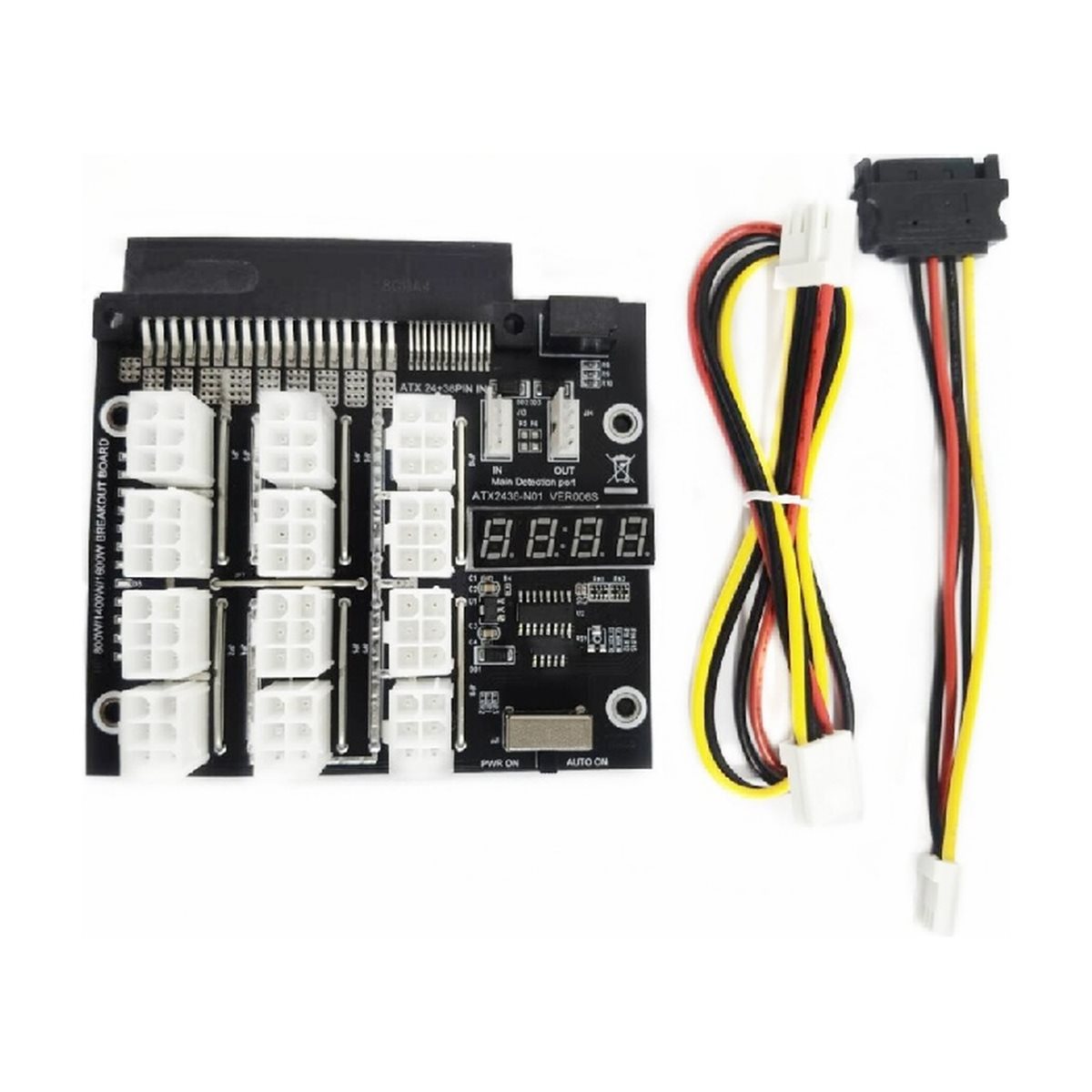 12ポート PCIe 6ピン コネクタ ブレークアウトボード - 2400W Server Psu Breakout Board のレビューと価格