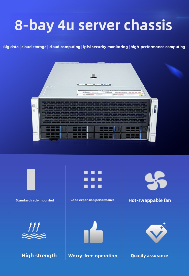 8ディスク4Uラック型マルチディスクストレージAIコンピュー - 8 Gpu 4U Server Chassis のレビューと価格