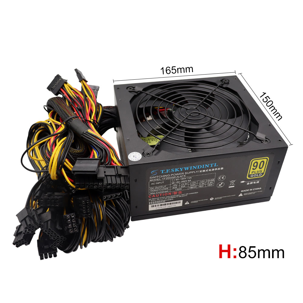 T.F.SKYWINDINL 2000W ATX PC 電源 - 2000W Atx Mining Power Supply のレビューと価格