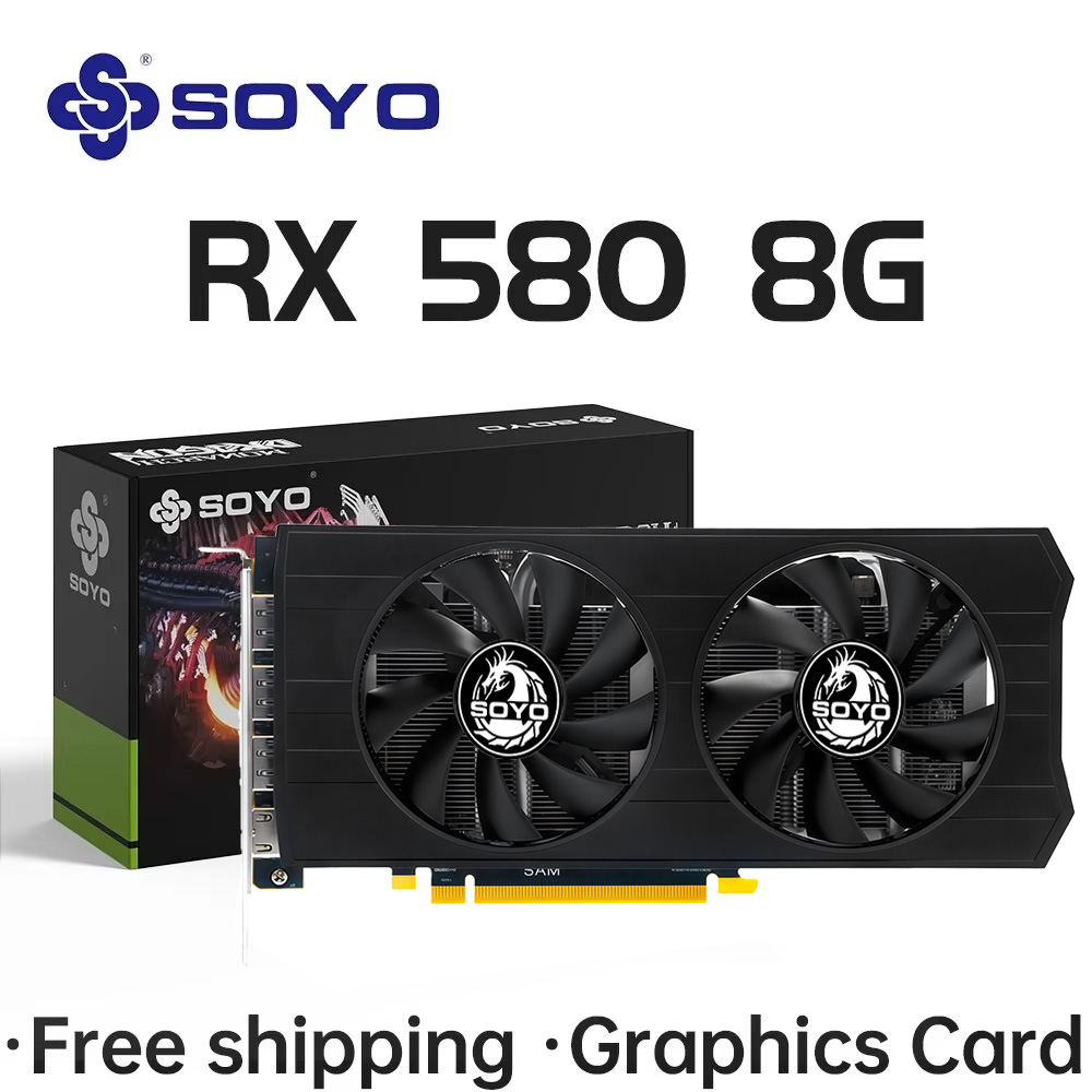 SOYO AMD Radeon RX580 8GB グラフィ - Rx 580 8Gb 2048Sp Gpu のレビューと価格
