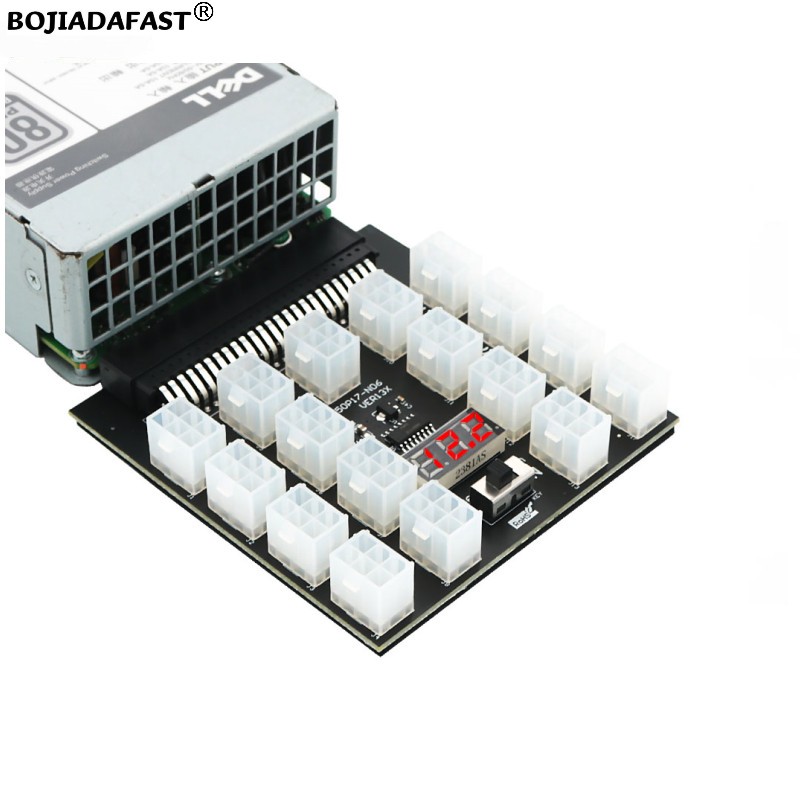 17 ポート PCI-E 6Pin コネクタサーバー電源 P - 2400W Server Psu Breakout Board のレビューと価格